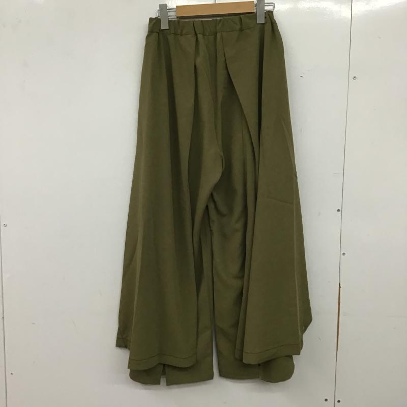 オズモーシスロフ OSMOSISLOAF パンツ ワークパンツ、ペインターパンツ 501006-447P サイドレイヤードパンツ ONE SIZE 無地 カーキ / カーキ / khaki レディース USED 古着 中古 10161442