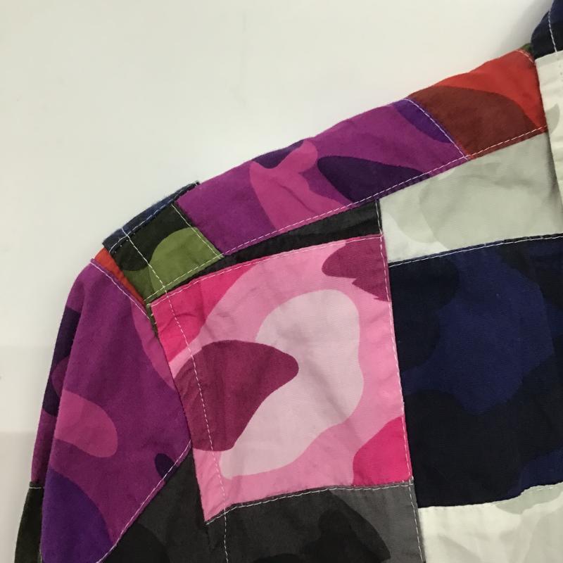 アベイシングエイプ A BATHING APE シャツ、ブラウス 長袖 長袖シャツ プリントシャツ カラーシャツ L プリント マルチカラー / マルチカラー / multicolor メンズ USED 古着 中古 10161443