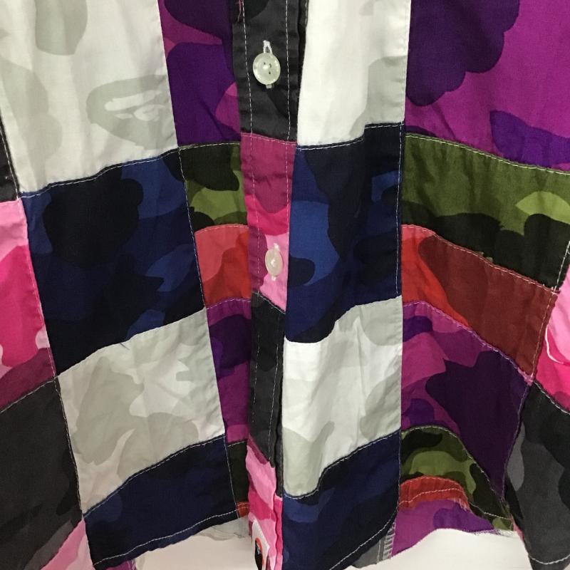 アベイシングエイプ A BATHING APE シャツ、ブラウス 長袖 長袖シャツ プリントシャツ カラーシャツ L プリント マルチカラー / マルチカラー / multicolor メンズ USED 古着 中古 10161443