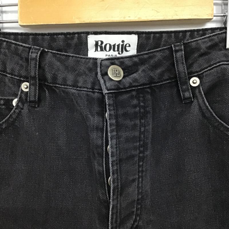 ルージュ Rouje パンツ デニム、ジーンズ 26インチ 無地 黒 / ブラック / black レディース USED 古着 中古 10161444