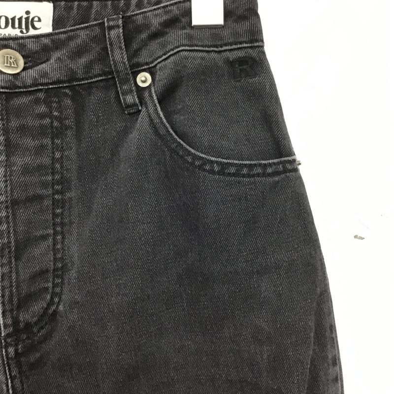 ルージュ Rouje パンツ デニム、ジーンズ 26インチ 無地 黒 / ブラック / black レディース USED 古着 中古 10161444