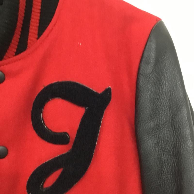 ジャックローズ JACKROSE ジャケット、上着 ジャンパー、ブルゾン フロントボタンジャケット スタジャン アウター 3 ロゴ、文字 赤 / レッド / red X 黒 / ブラック / black メンズ USED 古着 中古 10161446