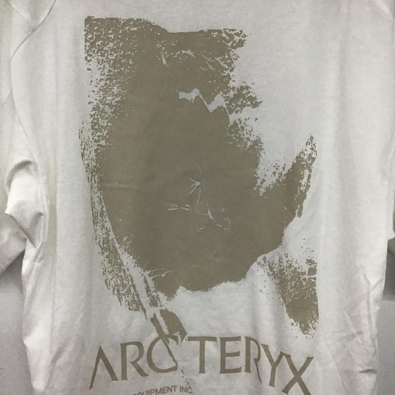 アークテリクス ARC TERYX Tシャツ 半袖 半袖カットソー プリントTシャツ クルーネックカットソー S ロゴ、文字 白 / ホワイト / white メンズ USED 古着 中古 10161448