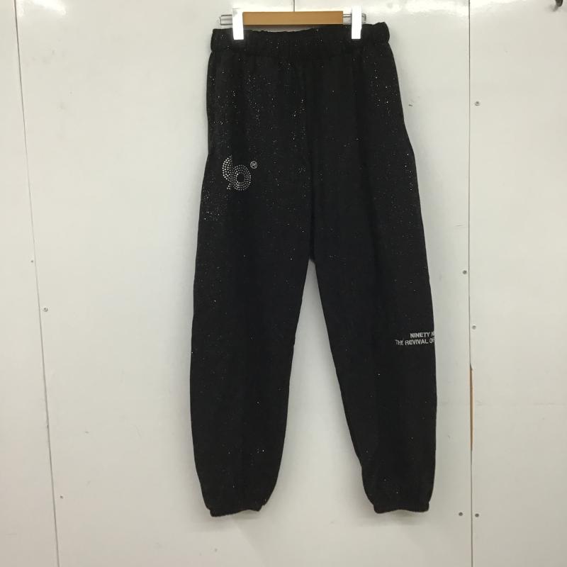 ナインティナインティ 9090 パンツ ワークパンツ、ペインターパンツ スウェットパンツ M 無地 黒 / ブラック / black レディース USED 古着 中古 10161449