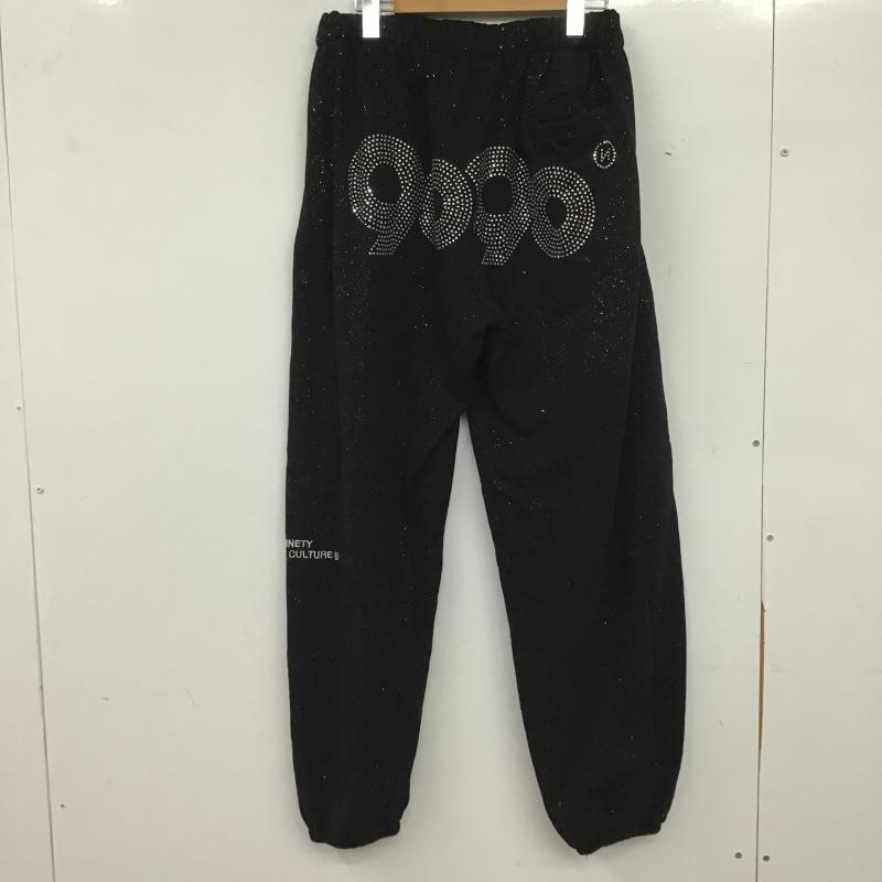 ナインティナインティ 9090 パンツ ワークパンツ、ペインターパンツ スウェットパンツ M 無地 黒 / ブラック / black レディース USED 古着 中古 10161449