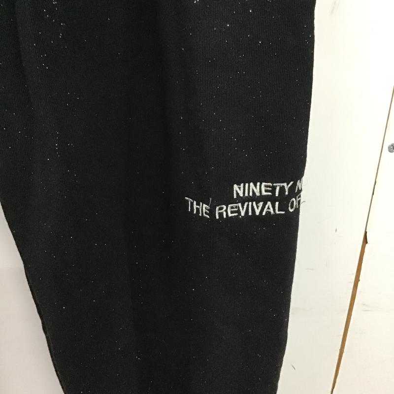 ナインティナインティ 9090 パンツ ワークパンツ、ペインターパンツ スウェットパンツ M 無地 黒 / ブラック / black レディース USED 古着 中古 10161449