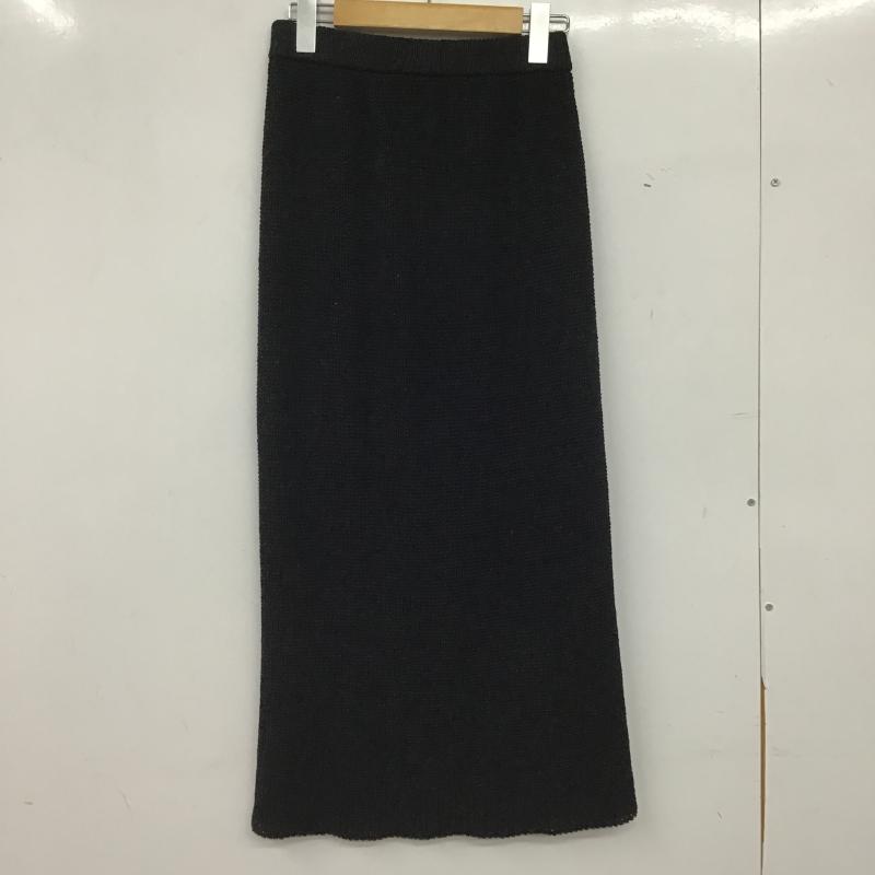 シールームリン SeaRoomlynn スカート ロングスカート S 無地 黒 / ブラック / black レディース USED 古着 中古 10161453