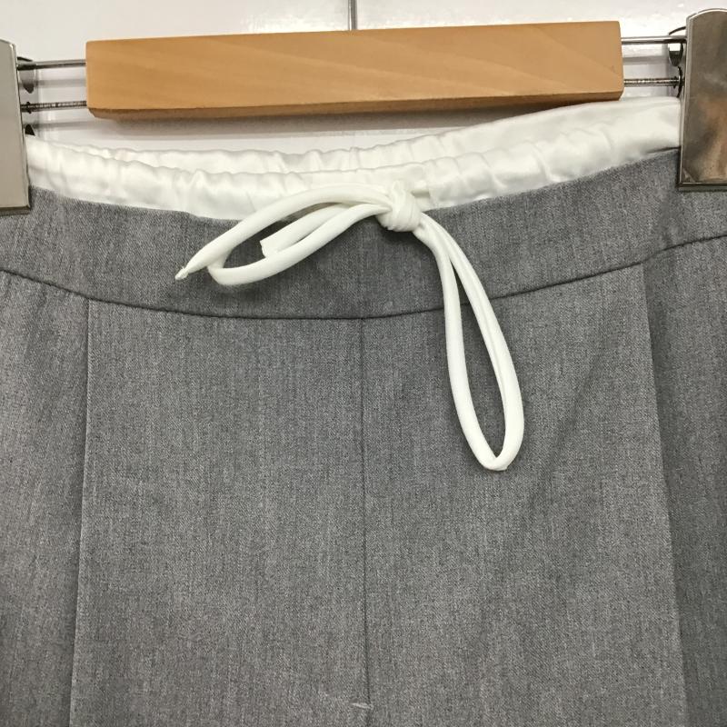 ザラ ZARA パンツ スラックス S 無地 白 / ホワイト / white X 灰 / グレー / gray レディース USED 古着 中古 10161454