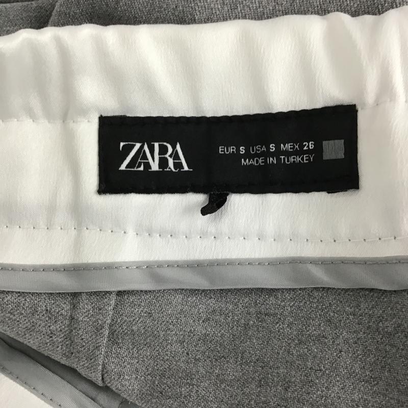 ザラ ZARA パンツ スラックス S 無地 白 / ホワイト / white X 灰 / グレー / gray レディース USED 古着 中古 10161454