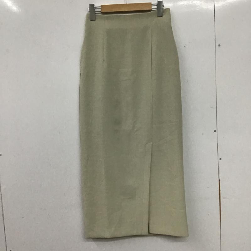 センスオブプレイスバイアーバンリサーチ SENSE OF PLACE by URBAN RESEARCH スカート ロングスカート aaa5-25c101 UR TECH DRYLUXE リネンライクスリットタイトスカート M 無地 ベージュ / ベージュ / beige レディース USED 古着 中古 10161458