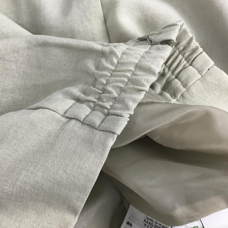 センスオブプレイスバイアーバンリサーチ SENSE OF PLACE by URBAN RESEARCH スカート ロングスカート aaa5-25c101 UR TECH DRYLUXE リネンライクスリットタイトスカート M 無地 ベージュ / ベージュ / beige レディース USED 古着 中古 10161458