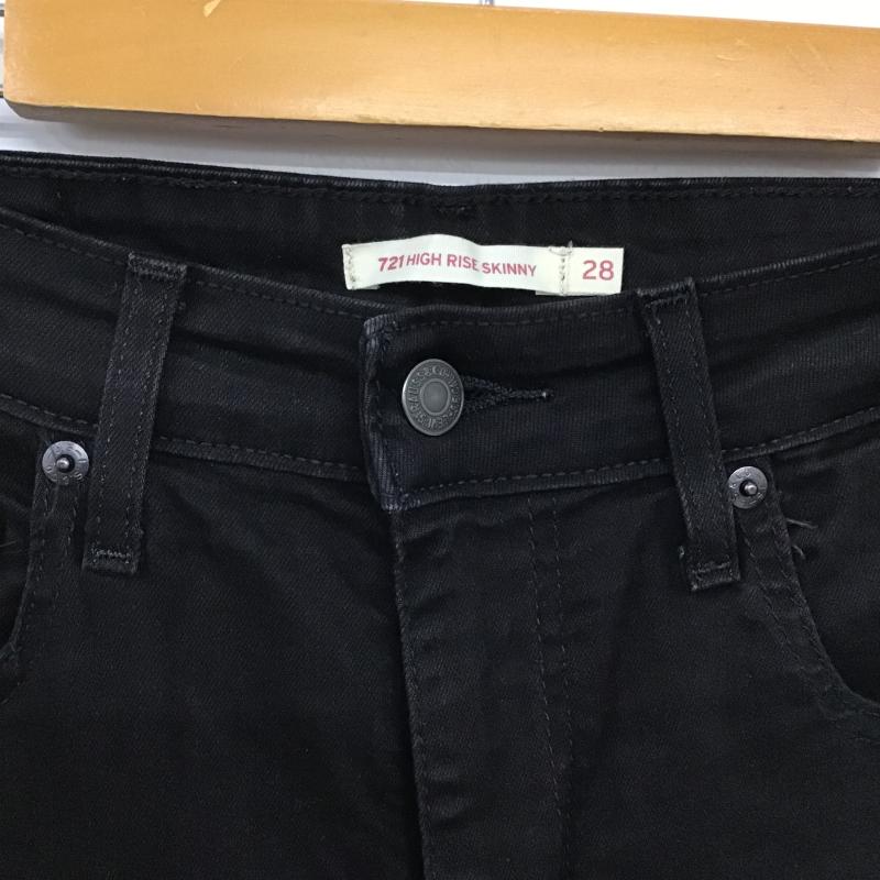 リーバイス Levi s パンツ デニム、ジーンズ 28インチ 無地 黒 / ブラック / black レディース USED 古着 中古 10161460