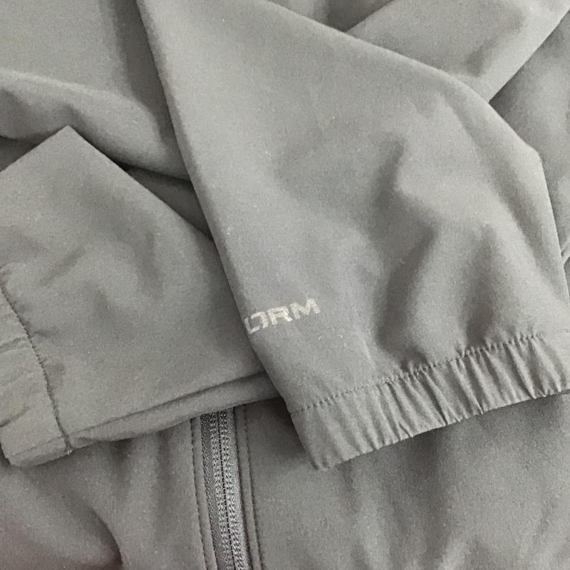 アンダーアーマー UNDER ARMOUR ジャケット、上着 ジャンパー、ブルゾン ジップアップジャケット アウター ジャージ M ロゴ、文字 黒 / ブラック / black メンズ USED 古着 中古 10161461