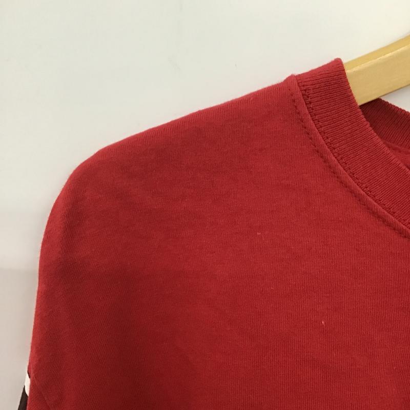 ステューシー STUSSY カットソー 長袖 長袖カットソー プリントカットソー クルーネック M ロゴ、文字 赤 / レッド / red メンズ USED 古着 中古 10161464