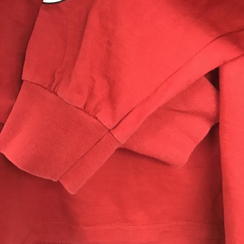 ステューシー STUSSY カットソー 長袖 長袖カットソー プリントカットソー クルーネック M ロゴ、文字 赤 / レッド / red メンズ USED 古着 中古 10161464
