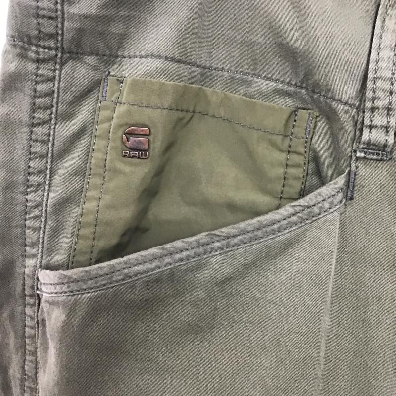 ジースターロゥ G-STAR RAW パンツ ワークパンツ、ペインターパンツ ワークパンツ ワイドパンツ カジュアルパンツ カーゴパンツ 34インチ 無地 カーキ / カーキ / khaki メンズ USED 古着 中古 10161467