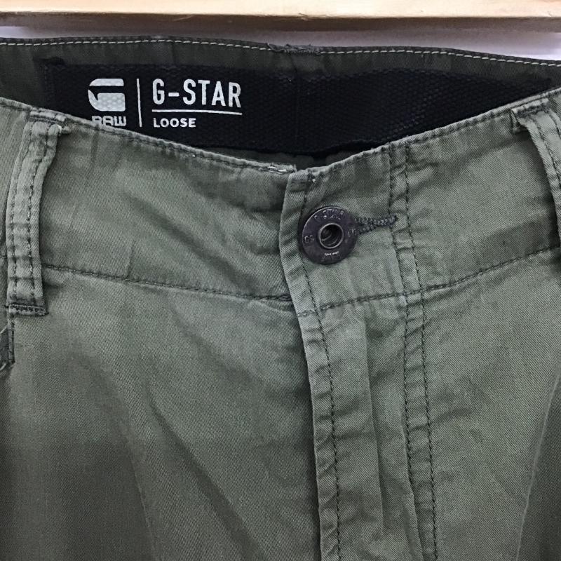 ジースターロゥ G-STAR RAW パンツ ワークパンツ、ペインターパンツ ワークパンツ ワイドパンツ カジュアルパンツ カーゴパンツ 34インチ 無地 カーキ / カーキ / khaki メンズ USED 古着 中古 10161467