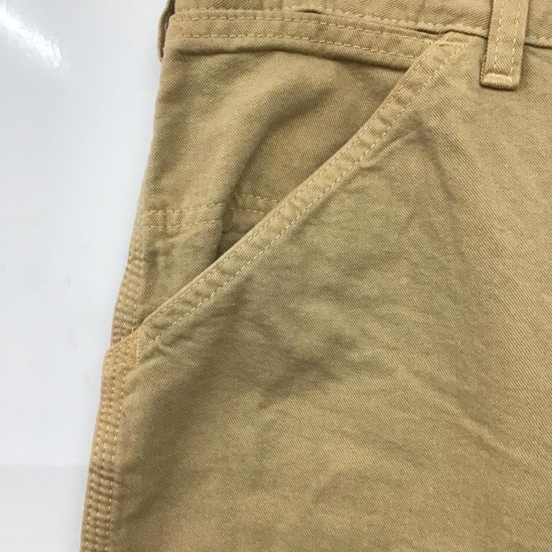 カーハート Carhartt パンツ ワークパンツ、ペインターパンツ ワークパンツ ワイドパンツ カジュアルパンツ 30インチ ロゴ、文字 ベージュ / ベージュ / beige メンズ USED 古着 中古 10161469