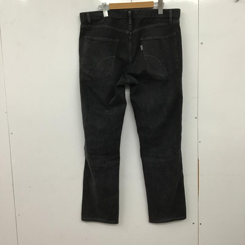 ハリウッドランチマーケット H.R MARKET パンツ デニム、ジーンズ デニムパンツ ワイドパンツ カジュアルパンツ ストレッチパンツ 36 無地 ダークグレー / ダークグレー / メンズ USED 古着 中古 10161470