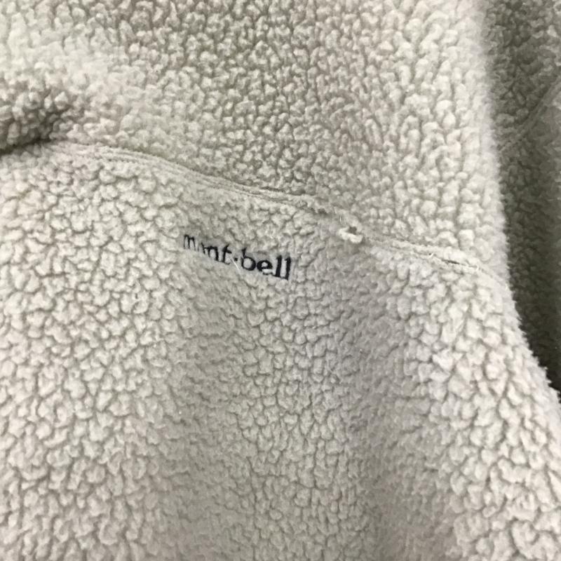 モンベル mont-bell ジャケット、上着 ジャンパー、ブルゾン フリースジャケット プルオーバー スタンドネック L ロゴ、文字 ベージュ / ベージュ / beige メンズ USED 古着 中古 10161474