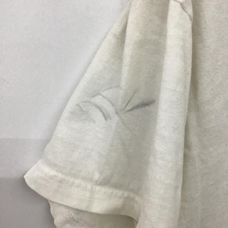 ヘインズ HANES Tシャツ 半袖 半袖カットソー プリントTシャツ クルーネックカットソー M ロゴ、文字 白 / ホワイト / white メンズ USED 古着 中古 10161477