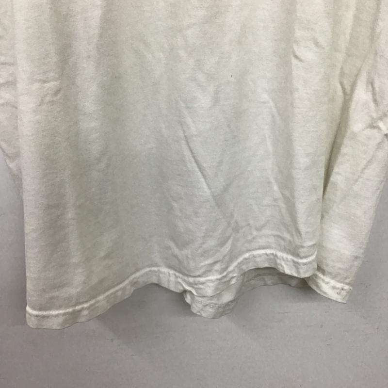 ヘインズ HANES Tシャツ 半袖 半袖カットソー プリントTシャツ クルーネックカットソー M ロゴ、文字 白 / ホワイト / white メンズ USED 古着 中古 10161477