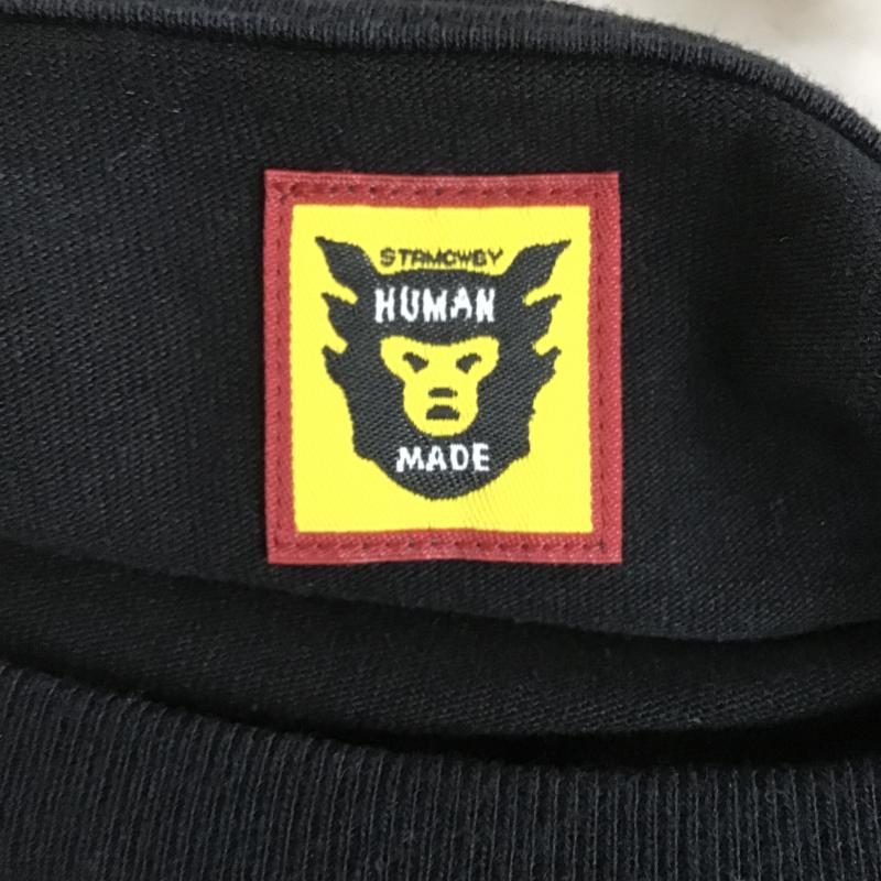 ヒューマンメード HUMAN MADE カットソー 長袖 長袖カットソー プリントカットソー クルーネック XXL プリント 黒 / ブラック / black メンズ USED 古着 中古 10161482