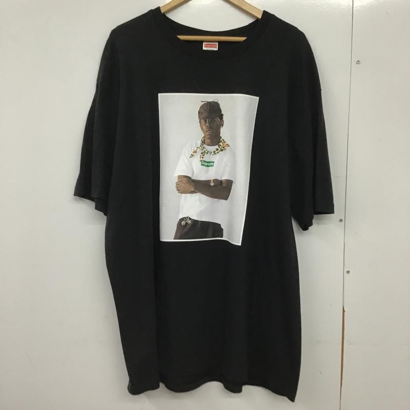 シュプリーム Supreme Tシャツ 半袖 半袖カットソー プリントTシャツ クルーネックカットソー XL プリント 黒 / ブラック / black メンズ USED 古着 中古 10161484