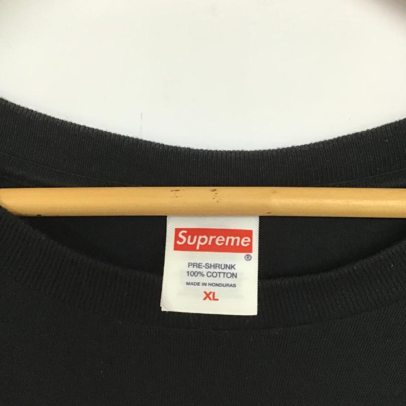シュプリーム Supreme Tシャツ 半袖 半袖カットソー プリントTシャツ クルーネックカットソー XL プリント 黒 / ブラック / black メンズ USED 古着 中古 10161484