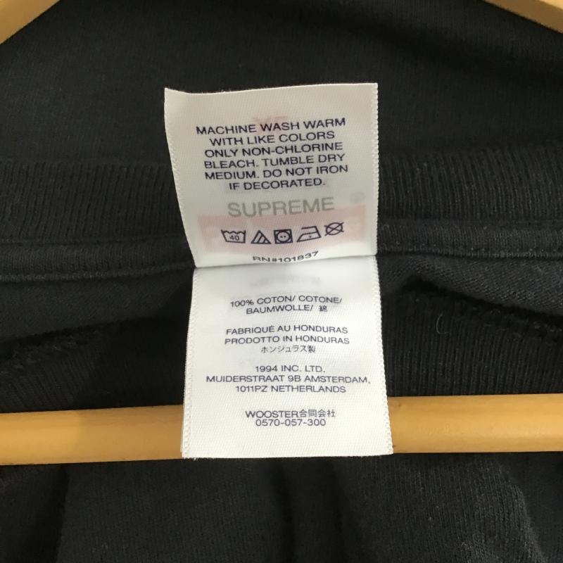 シュプリーム Supreme Tシャツ 半袖 半袖カットソー プリントTシャツ クルーネックカットソー XL プリント 黒 / ブラック / black メンズ USED 古着 中古 10161484
