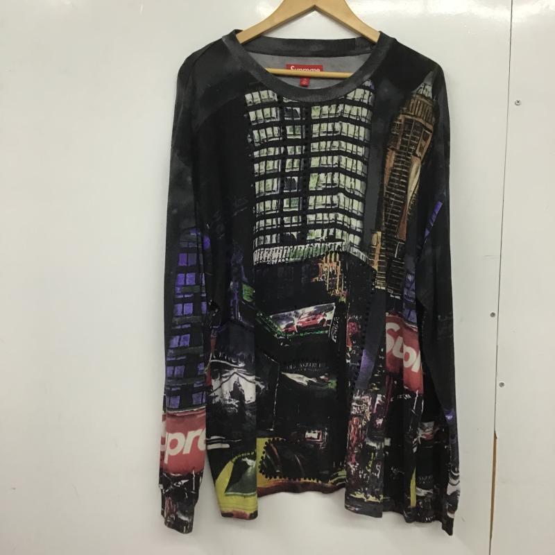 シュプリーム Supreme カットソー 長袖 長袖カットソー プリントカットソー クルーネック XL プリント マルチカラー / マルチカラー / multicolor メンズ USED 古着 中古 10161485