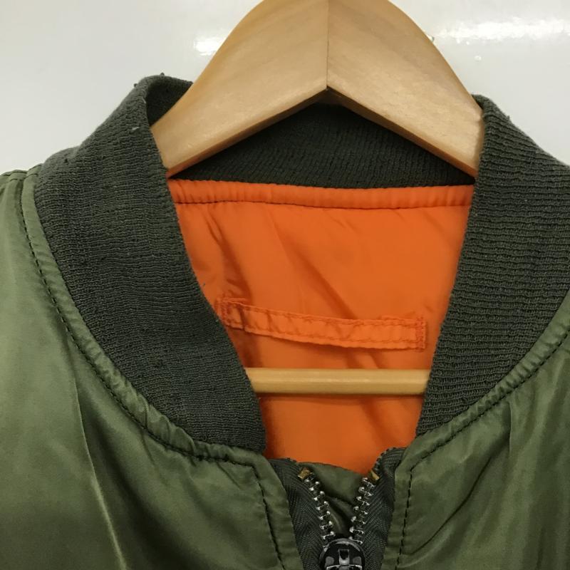 アルファインダストリー Alpha Industries ジャケット、上着 ジャンパー、ブルゾン ジップアップナイロンジャケット フライトジャケット L 無地 カーキ / カーキ / khaki メンズ USED 古着 中古 10161489