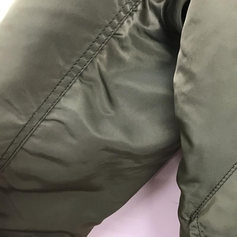 アルファインダストリー Alpha Industries ジャケット、上着 ジャンパー、ブルゾン ジップアップナイロンジャケット フライトジャケット L 無地 カーキ / カーキ / khaki メンズ USED 古着 中古 10161489