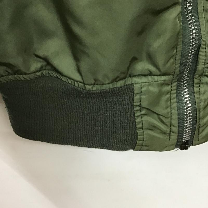 アルファインダストリー Alpha Industries ジャケット、上着 ジャンパー、ブルゾン ジップアップナイロンジャケット フライトジャケット L 無地 カーキ / カーキ / khaki メンズ USED 古着 中古 10161489