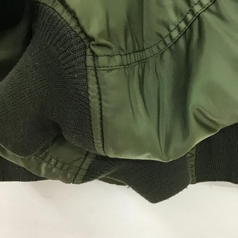 アルファインダストリー Alpha Industries ジャケット、上着 ジャンパー、ブルゾン ジップアップナイロンジャケット フライトジャケット L 無地 カーキ / カーキ / khaki メンズ USED 古着 中古 10161489