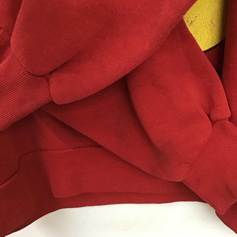 ベルバシーン Velva Sheen トレーナー 長袖 長袖トレーナー スウェット クルーネック プルオーバー L プリント 赤 / レッド / red メンズ USED 古着 中古 10161491