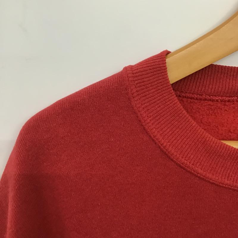 ベルバシーン Velva Sheen トレーナー 長袖 長袖トレーナー スウェット クルーネック プルオーバー L プリント 赤 / レッド / red メンズ USED 古着 中古 10161491