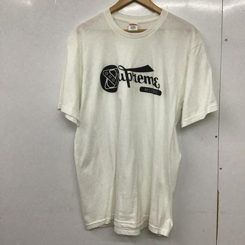 シュプリーム Supreme Tシャツ 半袖 半袖カットソー プリントTシャツ クルーネックカットソー L ロゴ、文字 白 / ホワイト / white メンズ USED 古着 中古 10161492