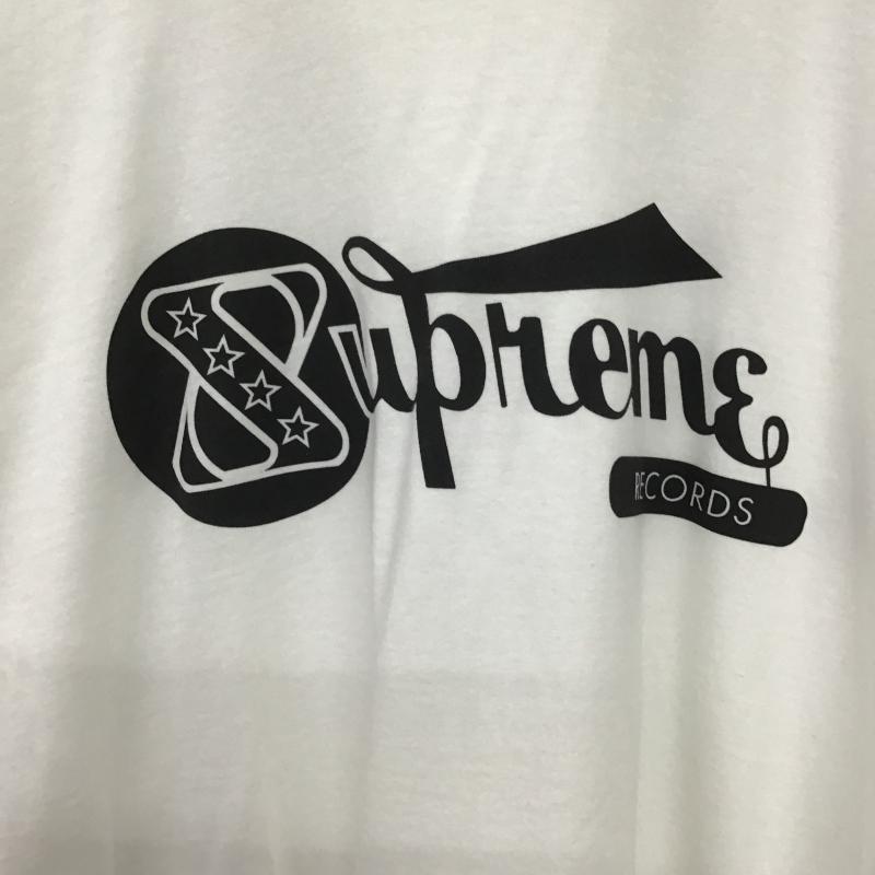 シュプリーム Supreme Tシャツ 半袖 半袖カットソー プリントTシャツ クルーネックカットソー L ロゴ、文字 白 / ホワイト / white メンズ USED 古着 中古 10161492