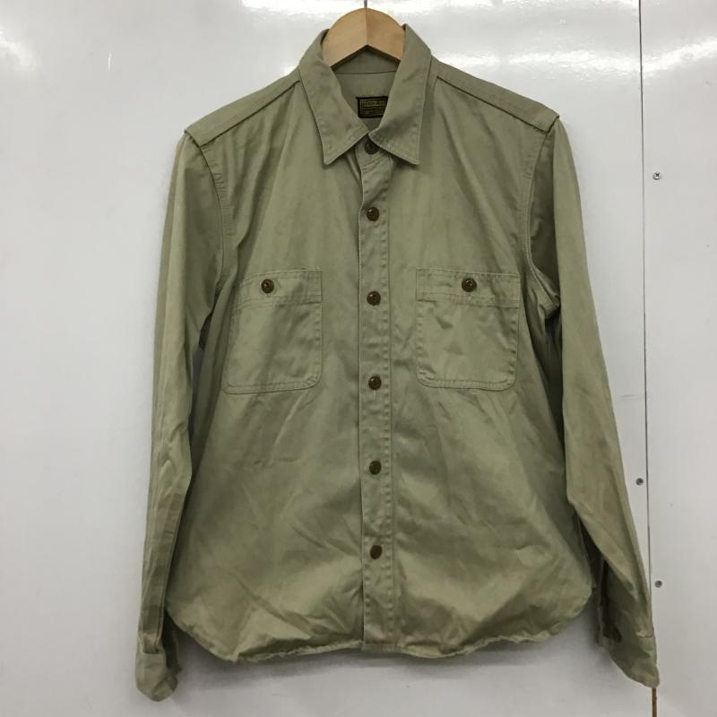 テンダーロイン TENDERLOIN シャツ、ブラウス 長袖 長袖シャツ 無地シャツ カラーシャツ XS 無地 ベージュ / ベージュ / beige メンズ USED 古着 中古 10161493