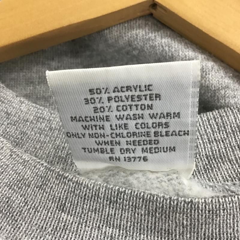 ヘインズ HANES トレーナー 長袖 長袖トレーナー スウェット クルーネック プルオーバー M 無地 灰 / グレー / gray メンズ USED 古着 中古 10161494