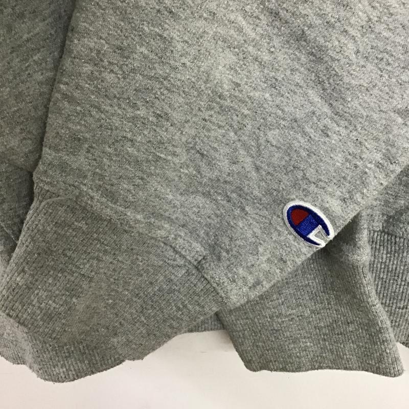チャンピオン Champion パーカー 長袖 長袖パーカー プルオーバーパーカー スウェット L ロゴ、文字 灰 / グレー / gray メンズ USED 古着 中古 10161495