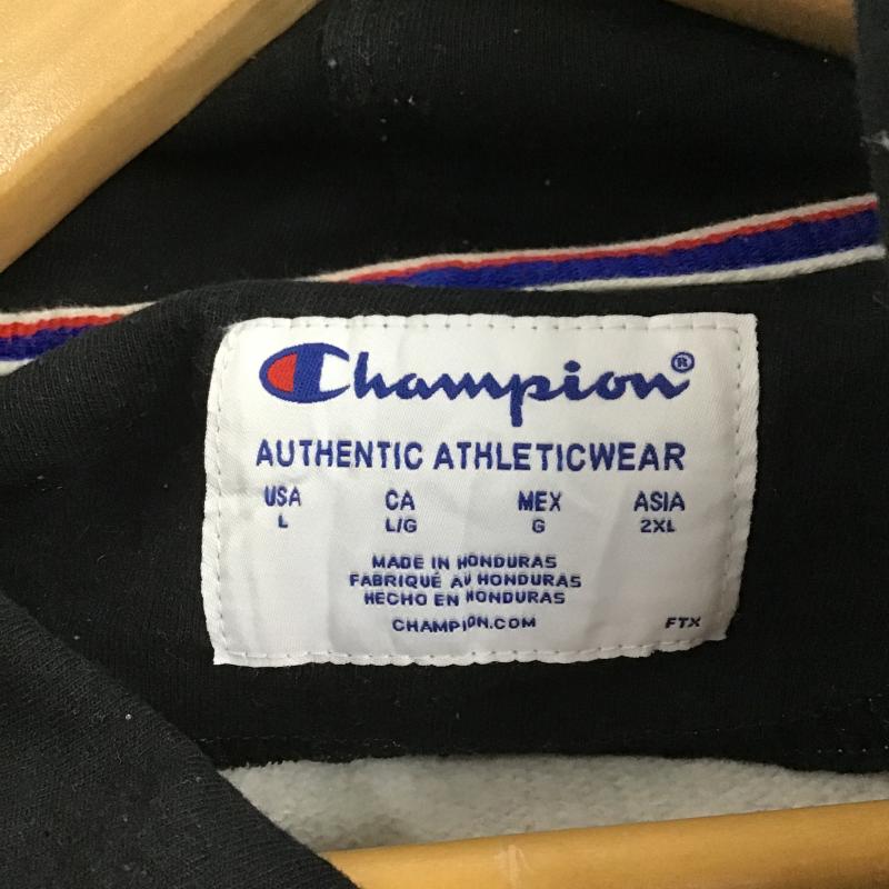 チャンピオン Champion パーカー 長袖 長袖パーカー プルオーバーパーカー スウェット L ロゴ、文字 灰 / グレー / gray メンズ USED 古着 中古 10161495