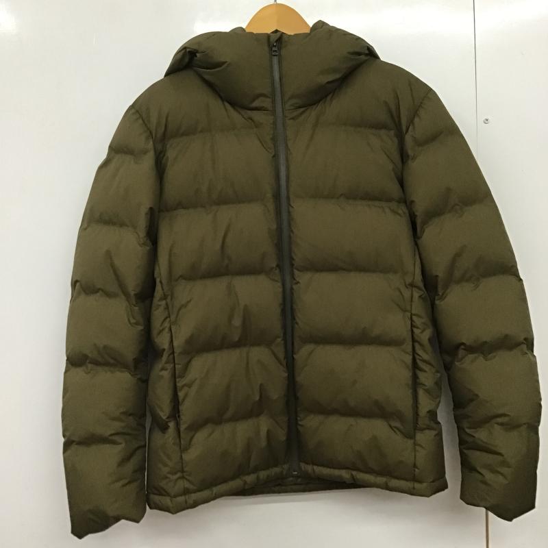 ユニクロ UNIQLO ジャケット、上着 ジャンパー、ブルゾン ジップアップダウンジャケット アウターフード付きジャケット M 無地 カーキ / カーキ / khaki メンズ USED 古着 中古 10161497