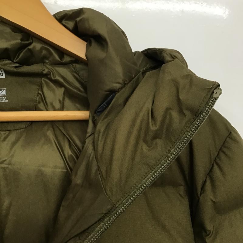 ユニクロ UNIQLO ジャケット、上着 ジャンパー、ブルゾン ジップアップダウンジャケット アウターフード付きジャケット M 無地 カーキ / カーキ / khaki メンズ USED 古着 中古 10161497