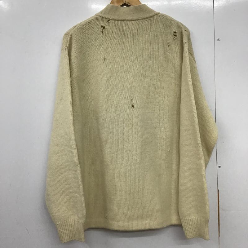 エルエルビーン L.L.Bean カーディガン 長袖 長袖カーディガン 前ボタン ニットカーディガン XL 無地 アイボリー / アイボリー / メンズ USED 古着 中古 10161498