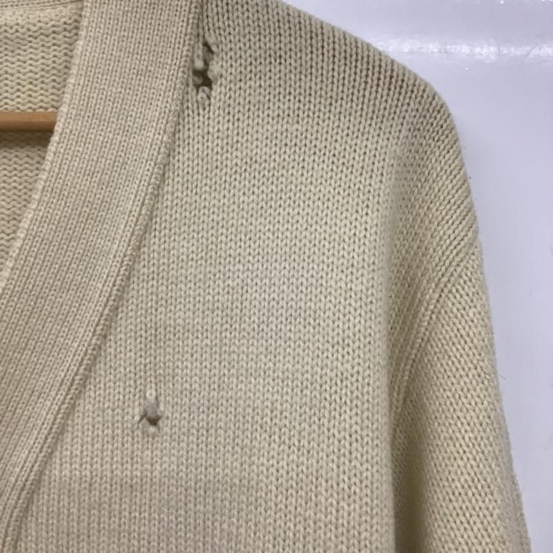 エルエルビーン L.L.Bean カーディガン 長袖 長袖カーディガン 前ボタン ニットカーディガン XL 無地 アイボリー / アイボリー / メンズ USED 古着 中古 10161498