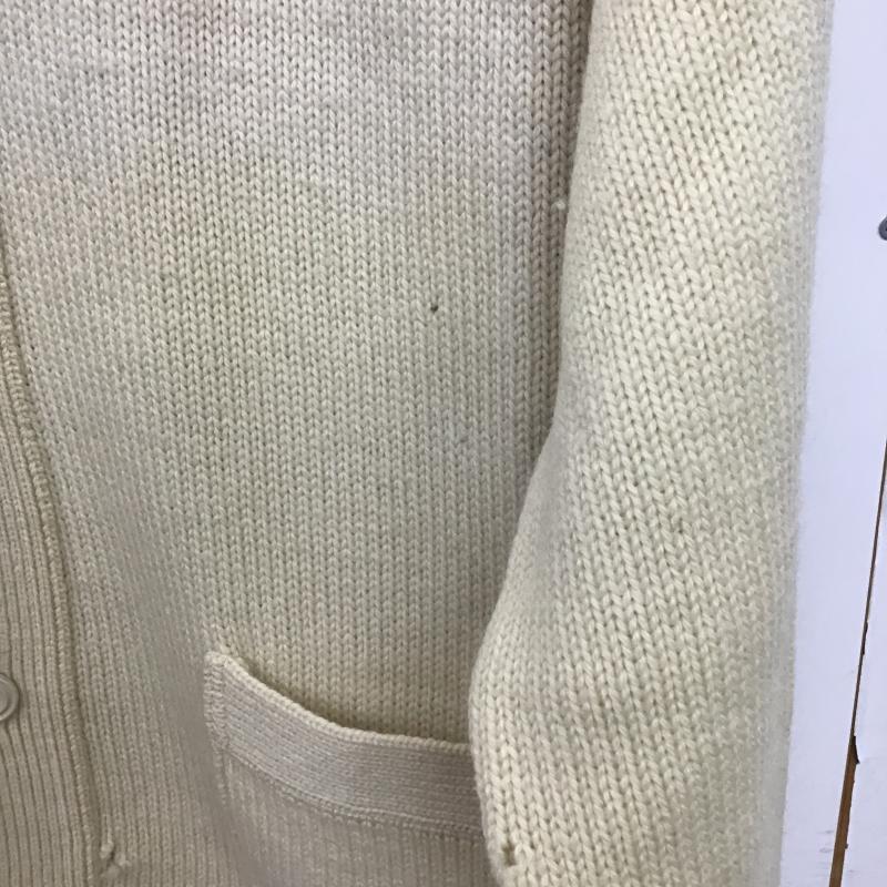 エルエルビーン L.L.Bean カーディガン 長袖 長袖カーディガン 前ボタン ニットカーディガン XL 無地 アイボリー / アイボリー / メンズ USED 古着 中古 10161498