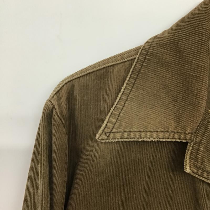 ラングラー Wrangler ジャケット、上着 ジャンパー、ブルゾン コーデュロイジャケット カジュアルジャケット アウター L ロゴ、文字 茶 / ブラウン / brown メンズ USED 古着 中古 10161499
