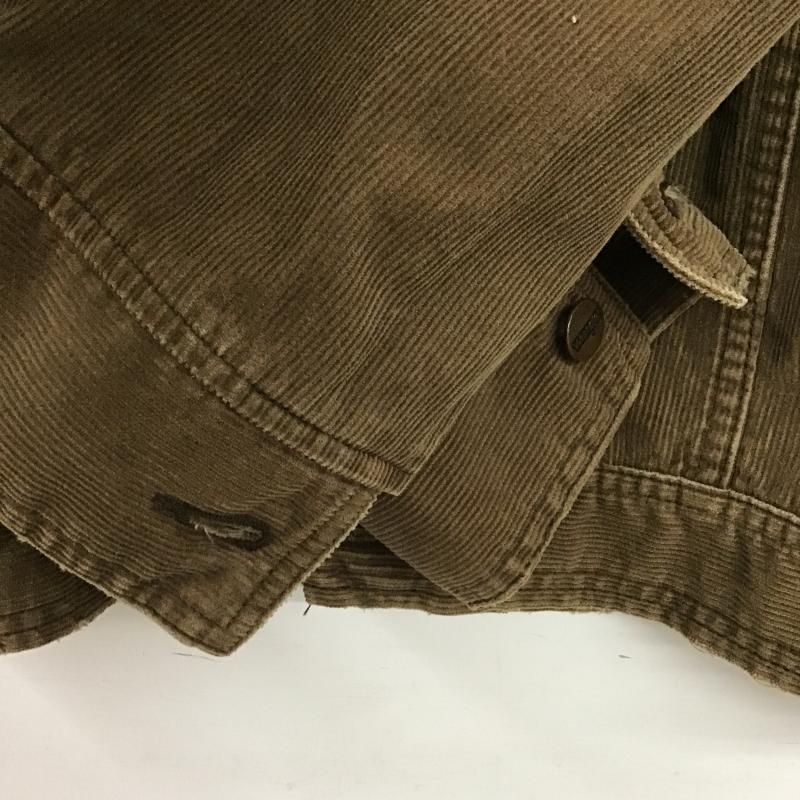 ラングラー Wrangler ジャケット、上着 ジャンパー、ブルゾン コーデュロイジャケット カジュアルジャケット アウター L ロゴ、文字 茶 / ブラウン / brown メンズ USED 古着 中古 10161499